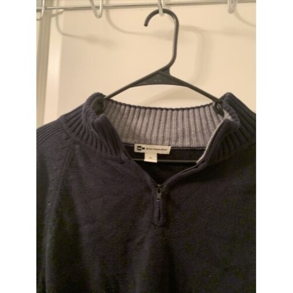 Wilke Rodriguez Men's XL 1/4 Zip Sweater Pullover Navy Blue Collared - Picture 2 of 10